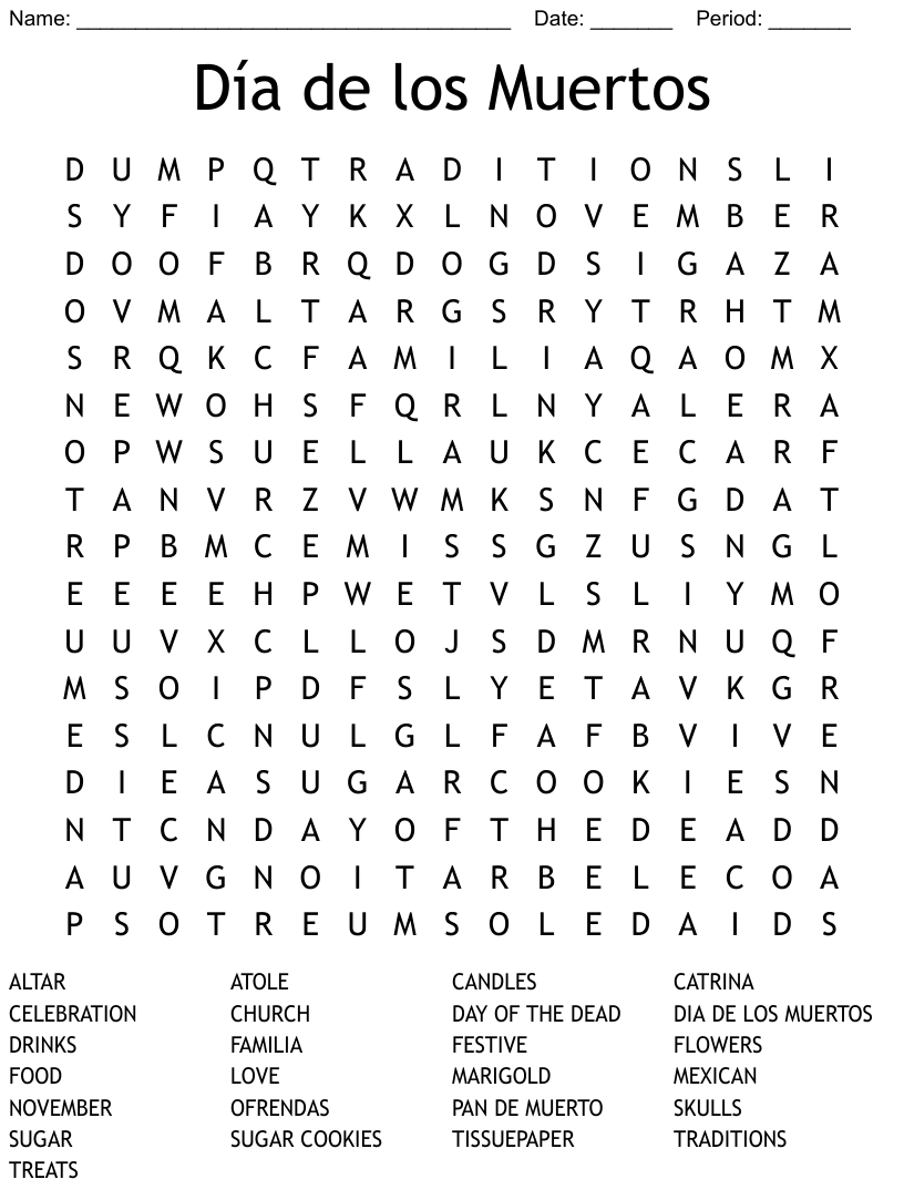 Day of the Dead Activity 2 ESL worksheet by hugomf Worksheets Library