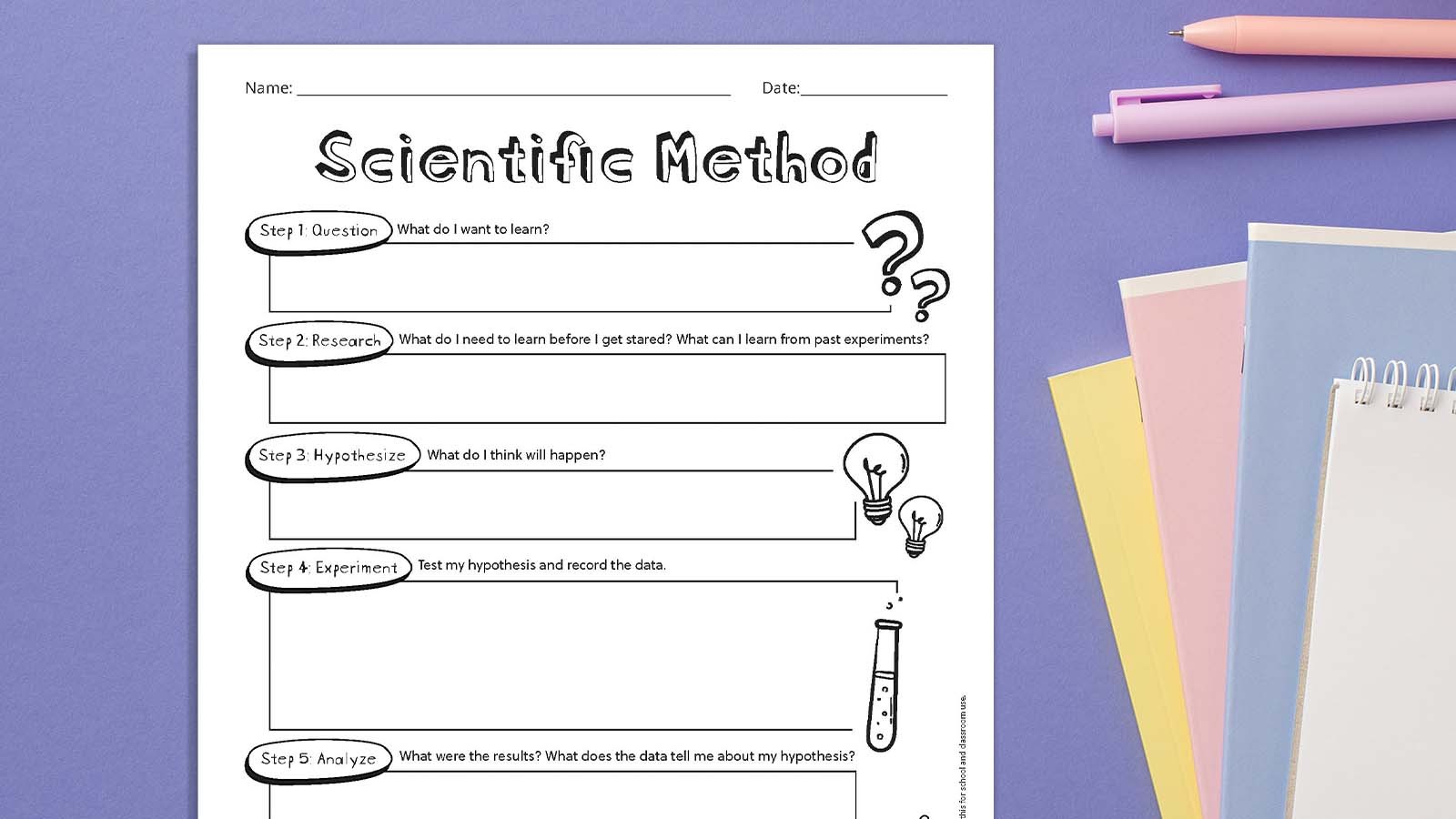 The Scientific Method Facts, Worksheets, Types & Characteristics