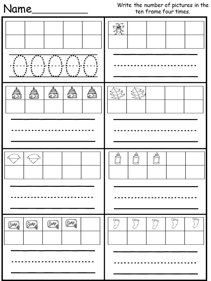Free Printable Number Sense Worksheets for Kindergarten [PDF