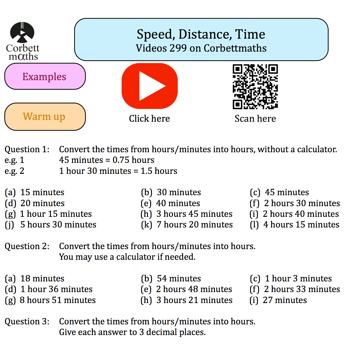 Calculating Average Speed, Distance and Time Worksheet for 9th