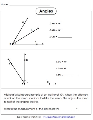 Explore Angles Measurement Worksheets for Interactive Learning