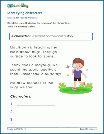 Characters and Setting online worksheet | Live Worksheets - Worksheets