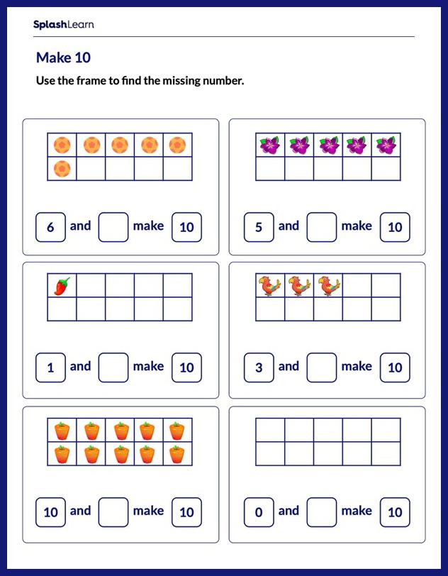 Missing numbers! 1st grade, Kindergarten Math Worksheet Worksheets Missing numbers! 1st grade, Kindergarten Math Worksheet Worksheets