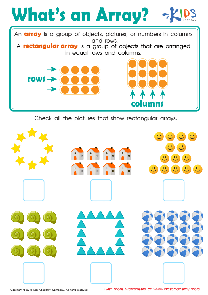 Interactive Arrays Worksheets for Engaging Learning
