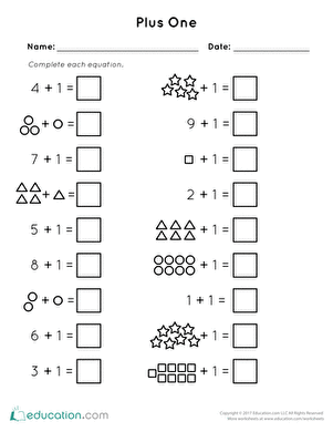 Understanding Plus One Assessment | Interactive Worksheet