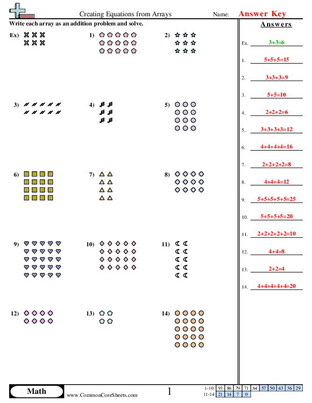 Free array worksheet, Download Free array worksheet png images, Free