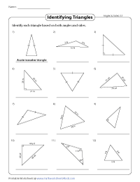 Quiz & Worksheet - Classifying Triangles by Angles and Sides