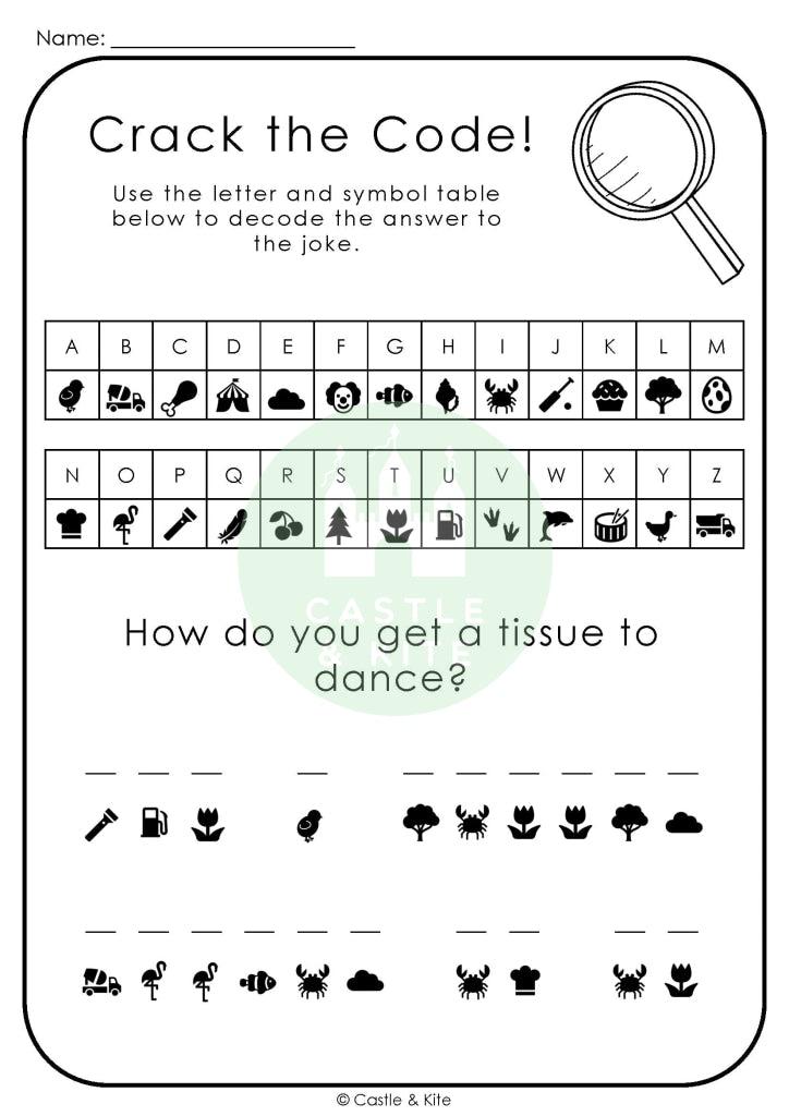 Mental Maths Code Breakers Castle & Kite Worksheets Library