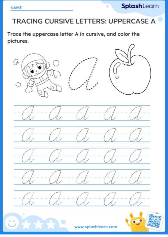 Cursive Alphabet Worksheets for Kids Online - Worksheets Library