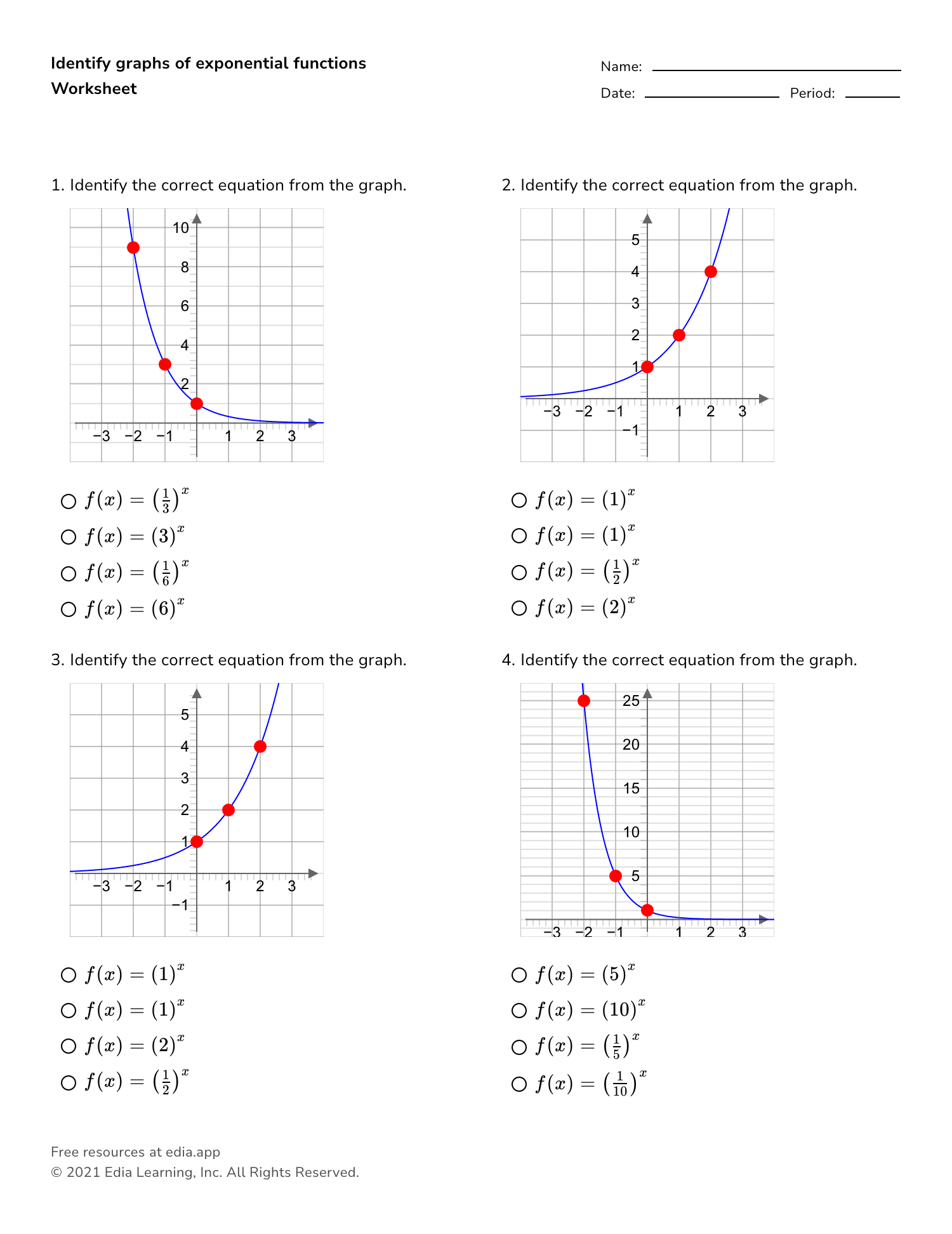 Exponential Growth And Decay Worksheet Fill and Sign Printable Worksheets Library