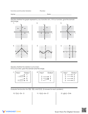 Eighth Grade Identifying Functions Sorting Activity - Twinkl
