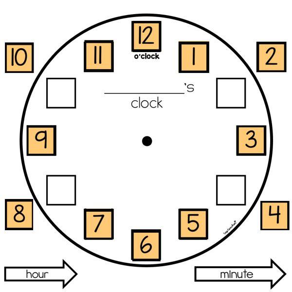 MAKE YOUR OWN CLOCK English ESL worksheets pdf & doc Worksheets Library