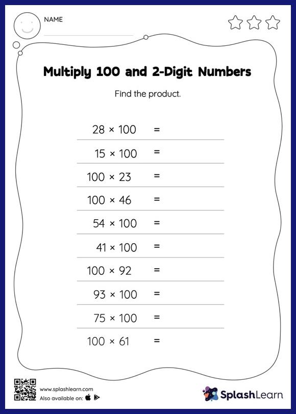 Multiply 100 and 2-Digit Numbers: Horizontal Multiplication - Math