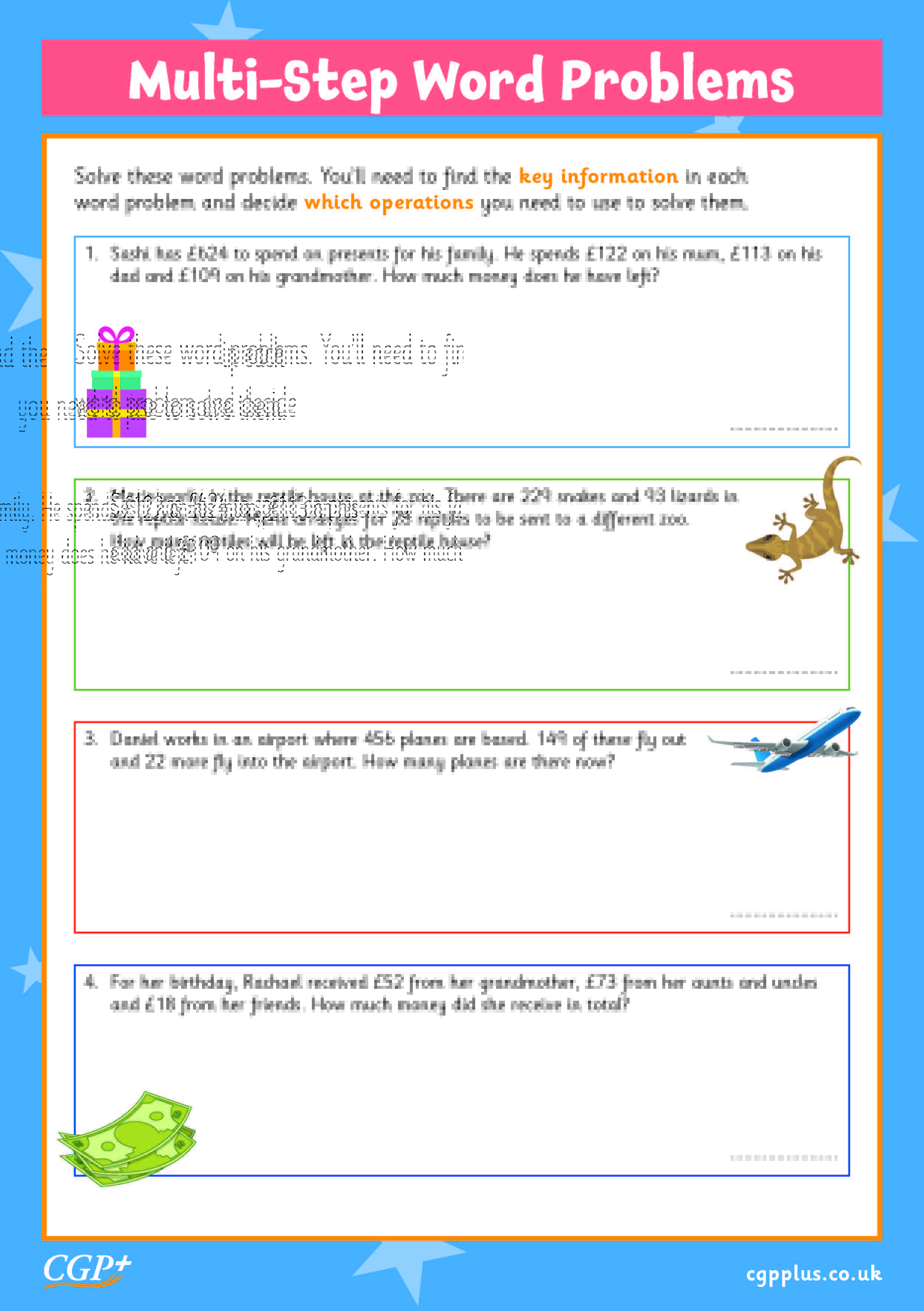 Multi-Step Word Problems — Addition and Subtraction (Year 6) | CGP