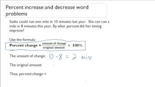 Percent increase and decrease word problems - YouTube - Worksheets Library