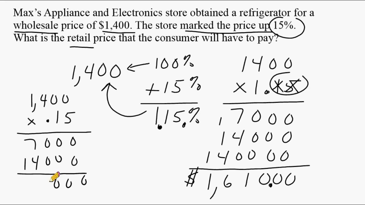 Solve Percent Increase Word Problems - Worksheets Library