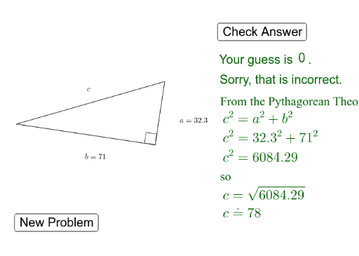 Pythagorean Theorem Practice – GeoGebra - Worksheets Library