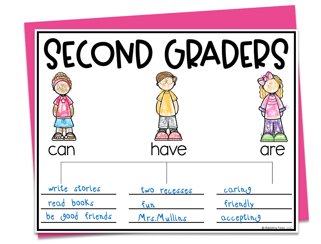 The Best Back to School Activities for Second Grade - Babbling Abby