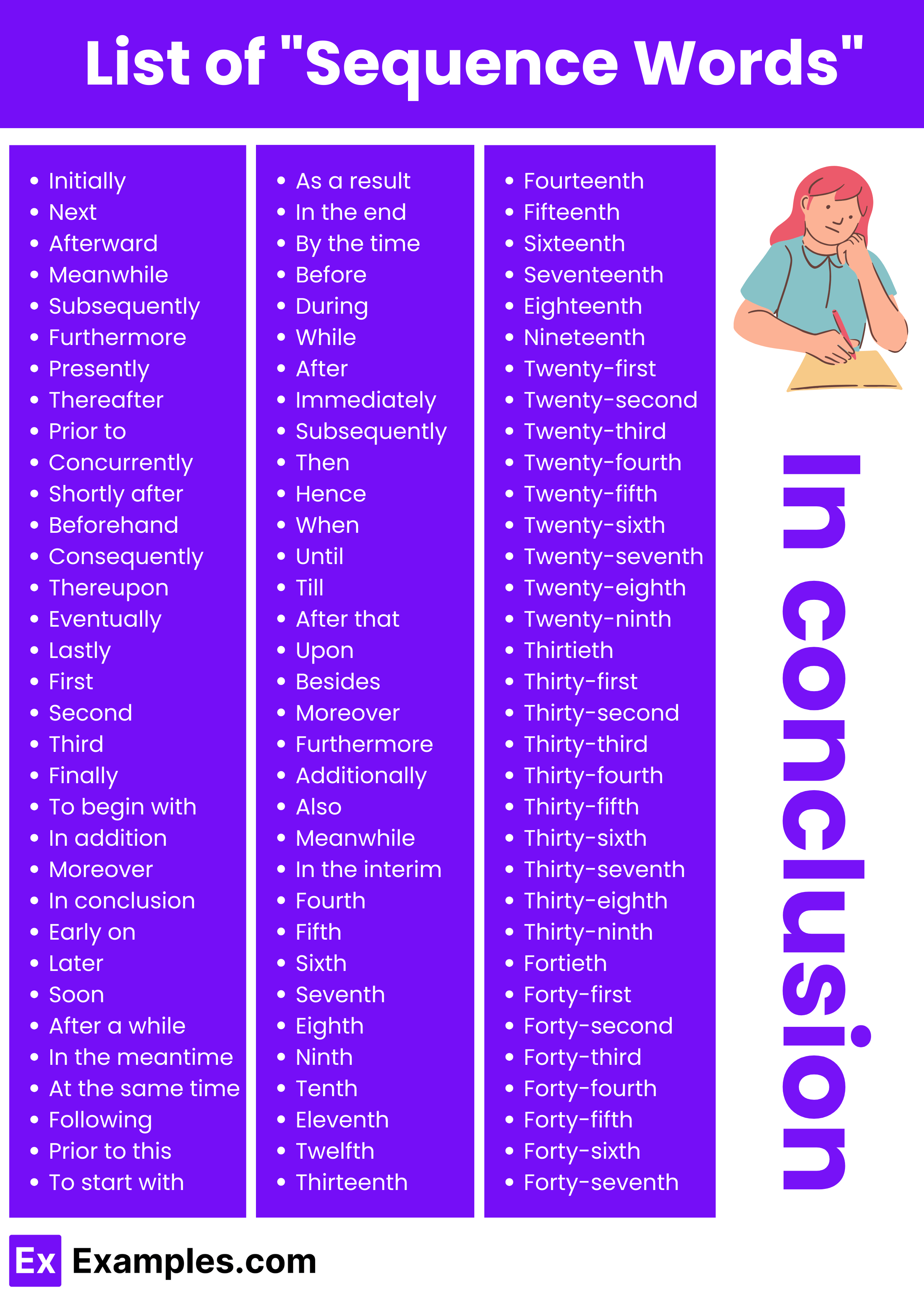 450+ Sequence Words Meaning , PDF Worksheets Library