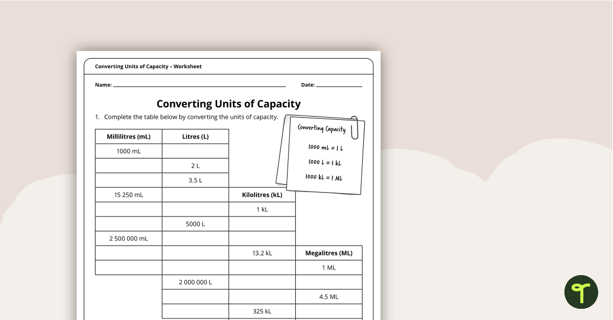 Free Printable Measurement Conversion Worksheet - Worksheets Library