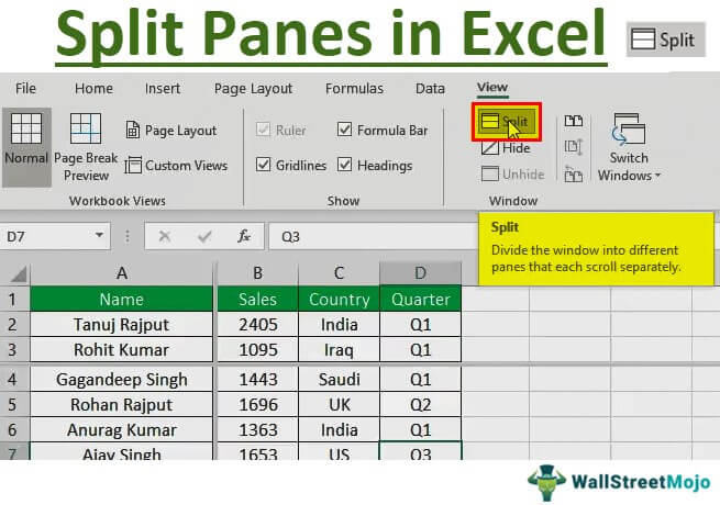 How To Split Worksheet In Excel - Worksheets Library