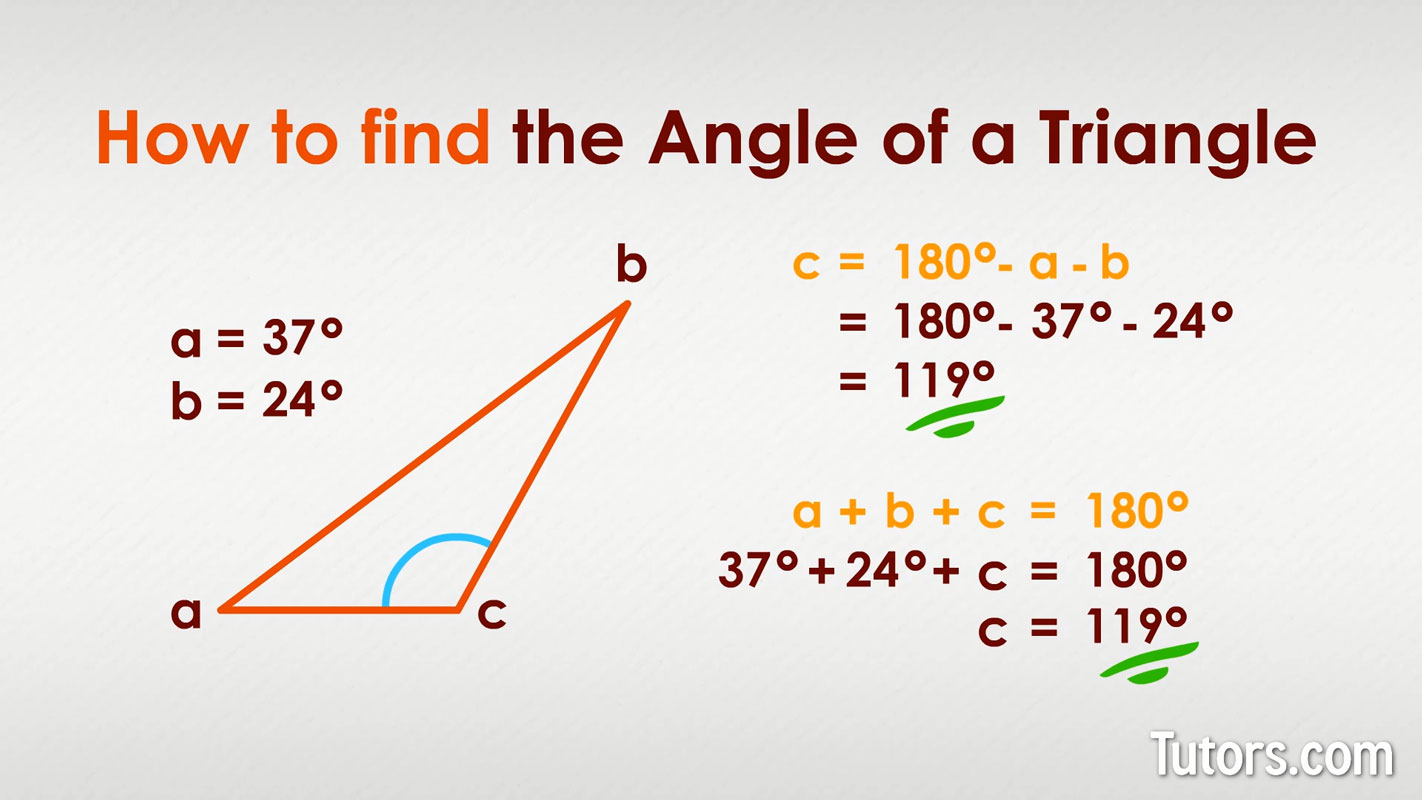 How to Find the Missing Angle of a Triangle (Video & Examples
