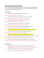 Parallel Structure - 9+ Examples, Format, Pdf - Worksheets Library