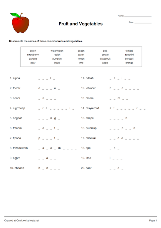 Free Example Worksheets - Worksheets Library