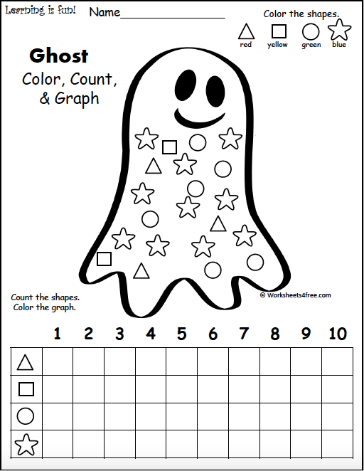 Free October Ghost Math Graphing Worksheet Worksheets4Free