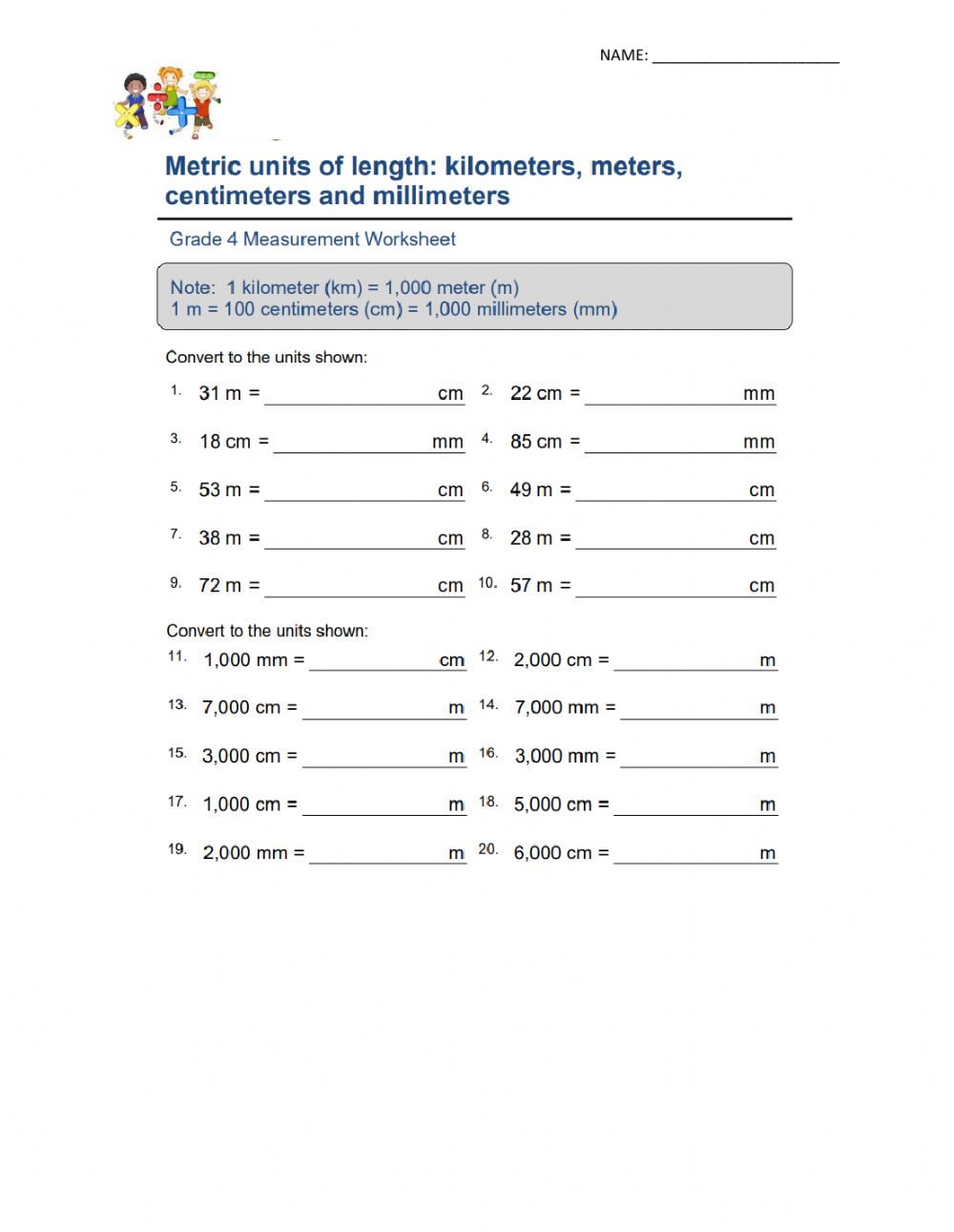 The Metric System Worksheets WorksheetsCity The Metric System Worksheets WorksheetsCity