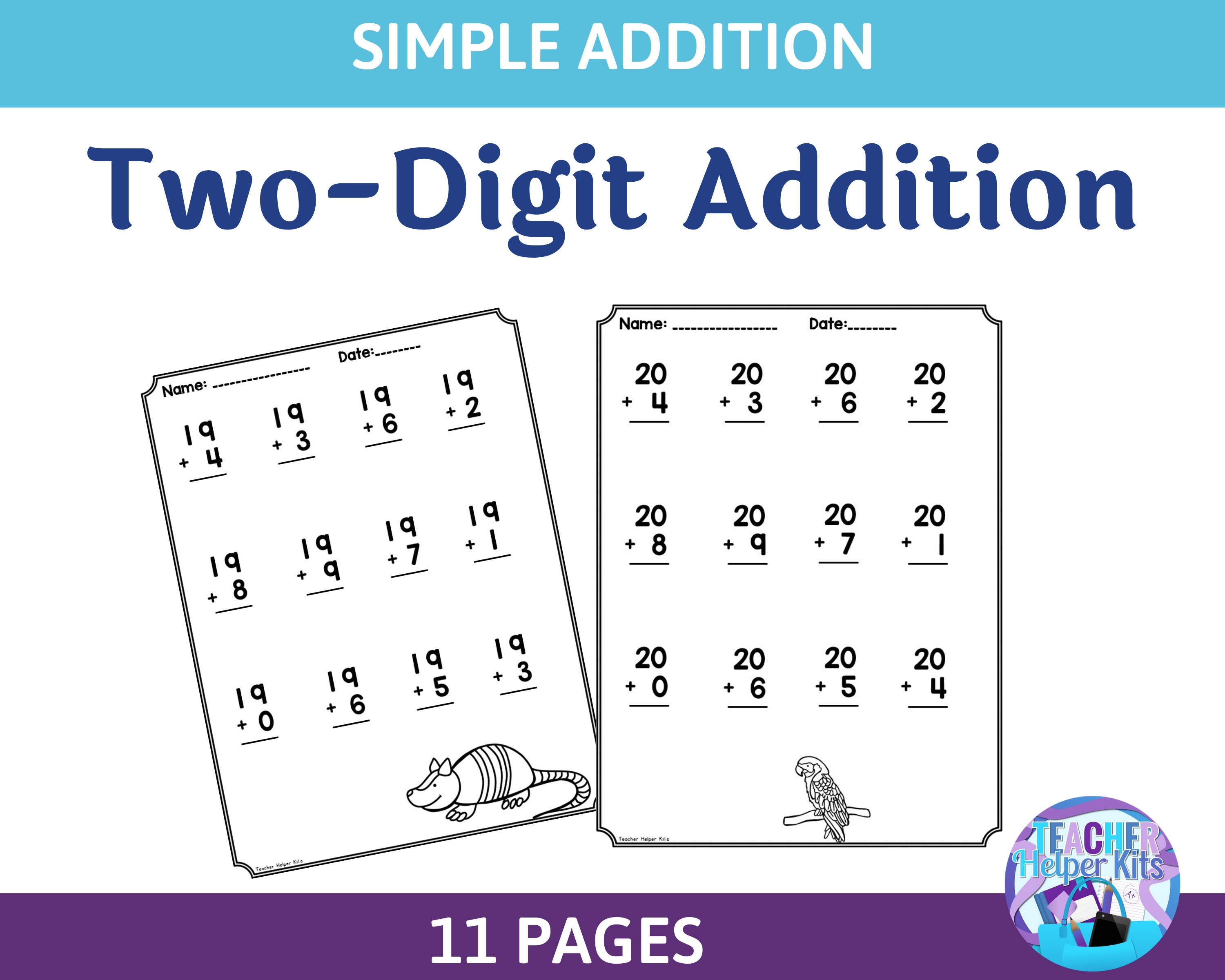 Two Digits Addition And Subtraction Worksheetsr - WorksheetsCity