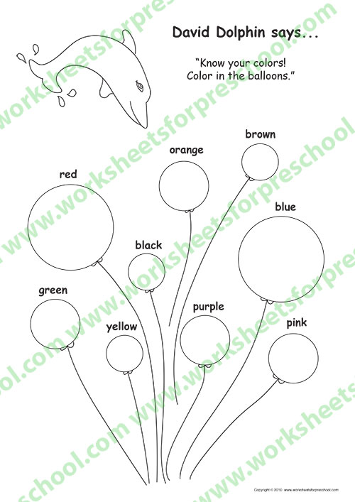 Learning Worksheets for 3 Year Olds