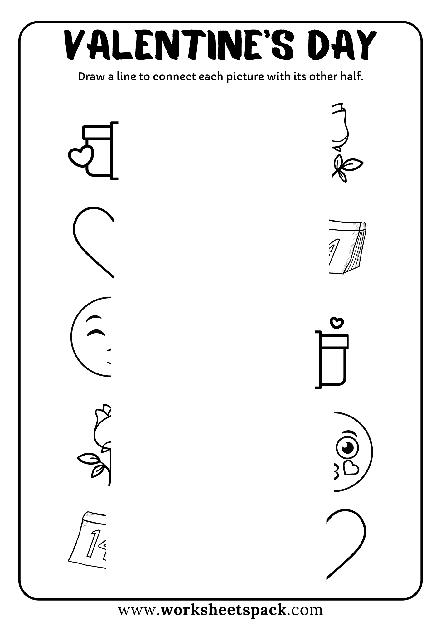 35 Free Valentine's Day Worksheets - worksheetspack