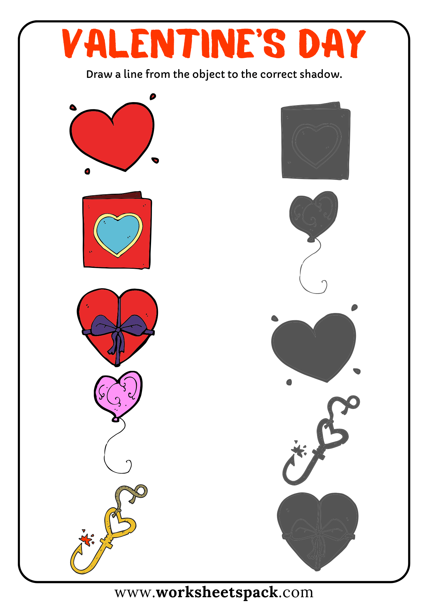 35 Free Valentine's Day Worksheets - worksheetspack