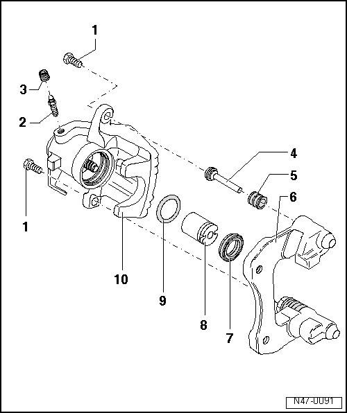 Audi Service and Repair Manuals > A1 > Brake system Brakes