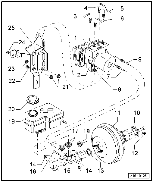 Audi Service and Repair Manuals > A1 > Brake system Brakes