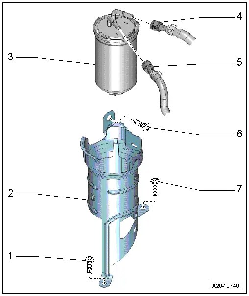 Audi Manuals > A1 > Power unit > Fuel supply system, diesel