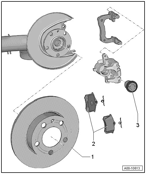Audi Service and Repair Manuals > A1 > Brake system