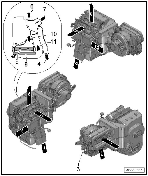 Audi Service and Repair Manuals > A1 > Heating, ventilation