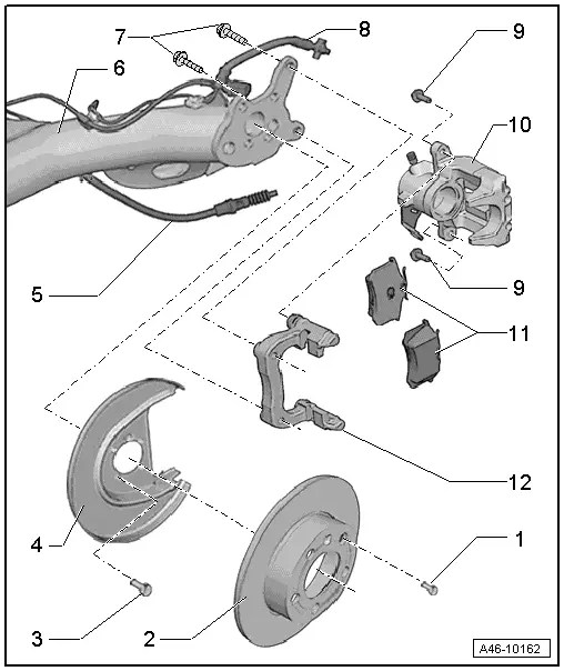 Audi Service and Repair Manuals > A1 > Brake system Brake