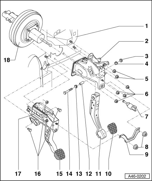 Audi Service and Repair Manuals > A2 > Brake system Brake