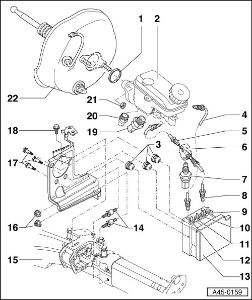 Audi Manuals > A2 > Brake system > ABS, ADR, TCS, EDL, ESP