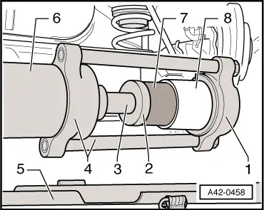 Audi Workshop Service and Repair Manuals > A2 > Running gear, front