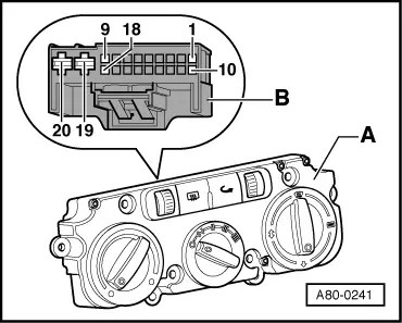 Audi Workshop Service and Repair Manuals > A3 Mk2 > Heating