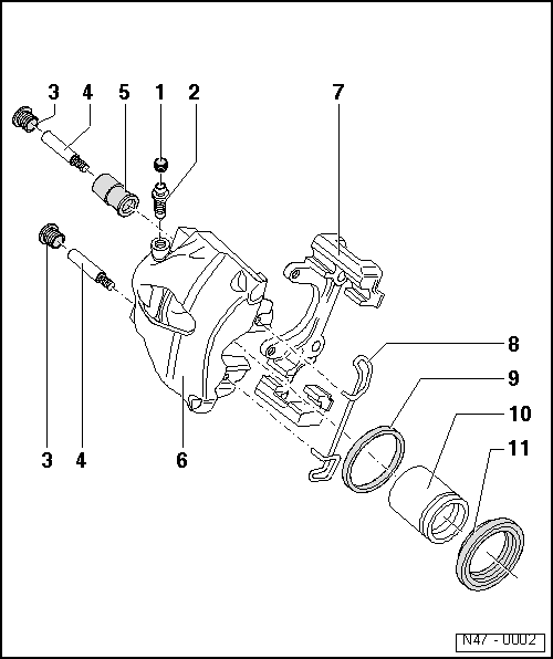 Audi Service and Repair Manuals > A3 Mk2 > Brake system