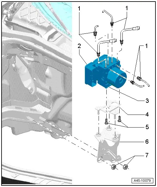 Audi Service and Repair Manuals > A3 Mk2 > Brake system ABS