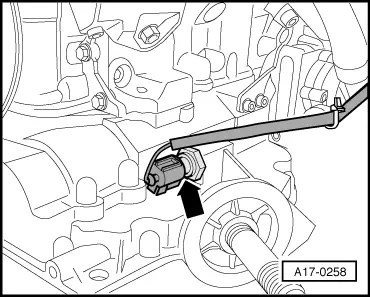 Audi A4: Checking Oil Pressure & Switch - Workshop Service Manual