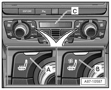 Audi Workshop Service and Repair Manuals > A5 > Heating, ventilation
