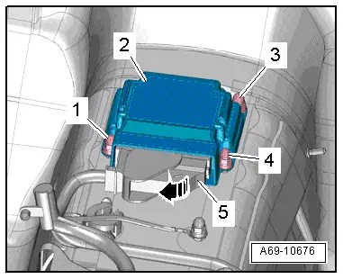 Volkswagen Up! Airbag Control Unit - Removal and Installation
