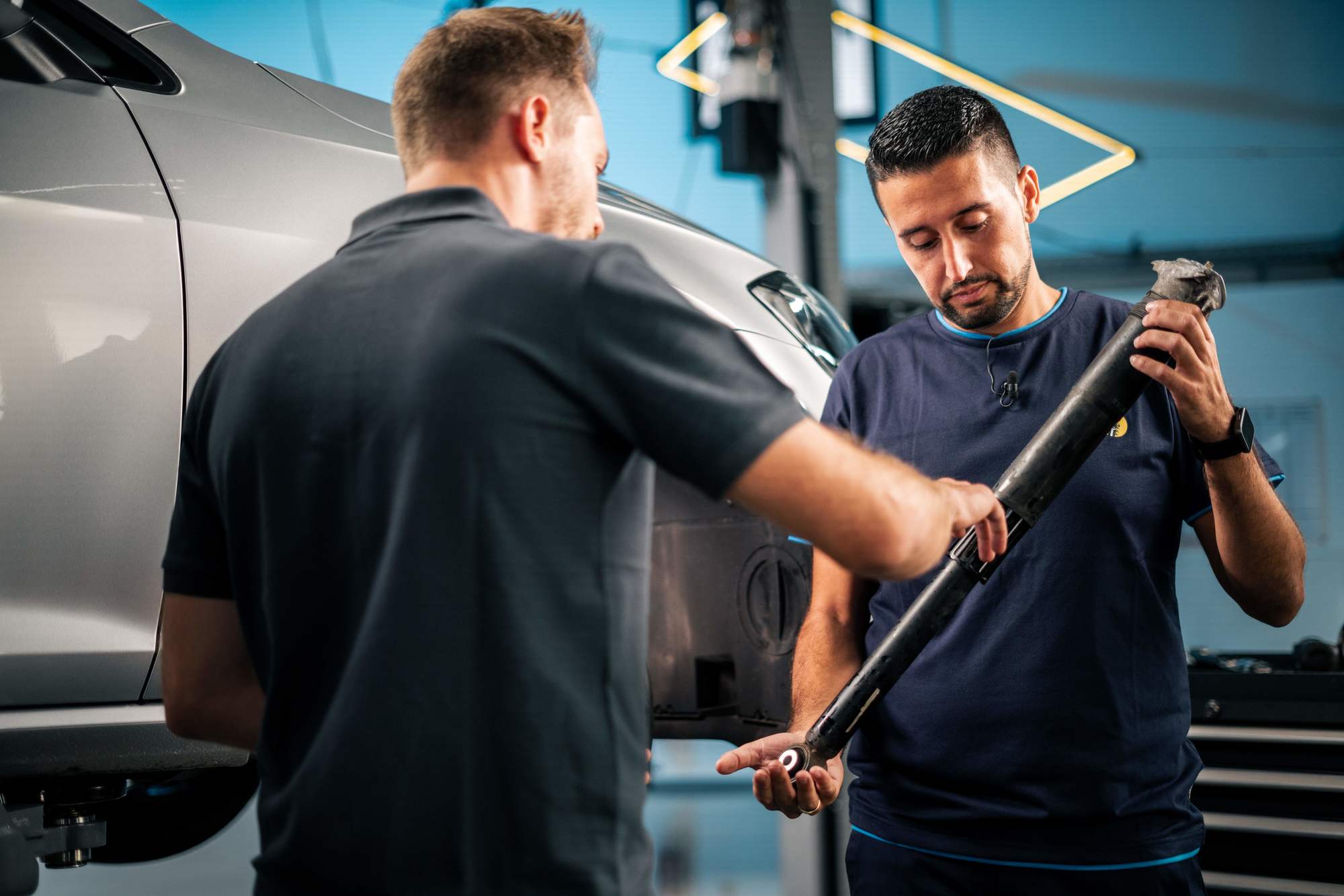 Suspension test and damage diagnosis